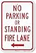 SmartSign SmartSign "No Parking or Standing - Fire Lane" Sign with Left Arrow by  | 18" x 12" 3M Engineer Grade Reflective - Image 2