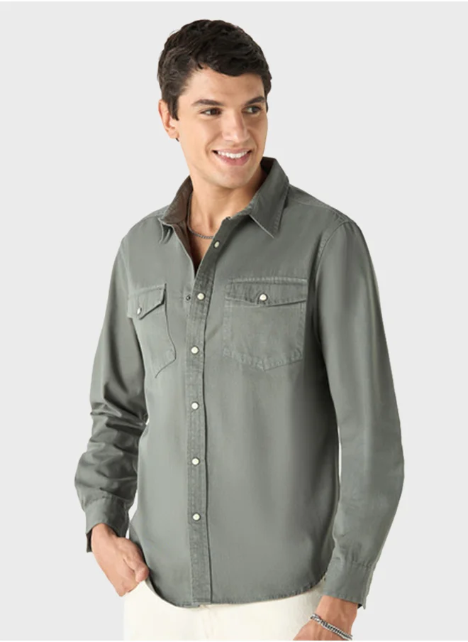 لي كوبر Regular Fit Button Down Shirt