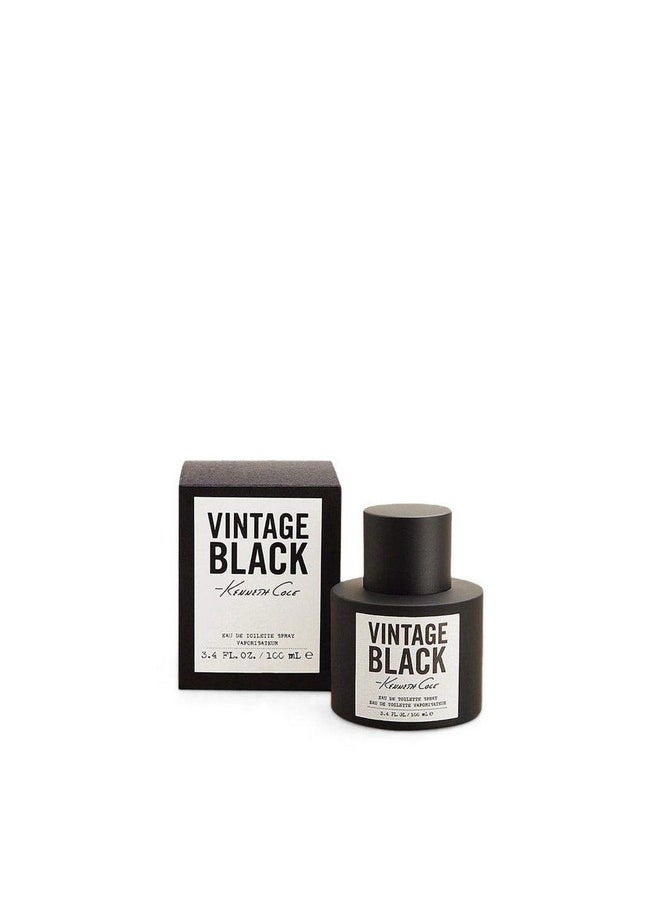Kenneth Cole Vintage Black Eau De Toilette Spray Cologne For Men, 3.4 Fl. Oz. 
