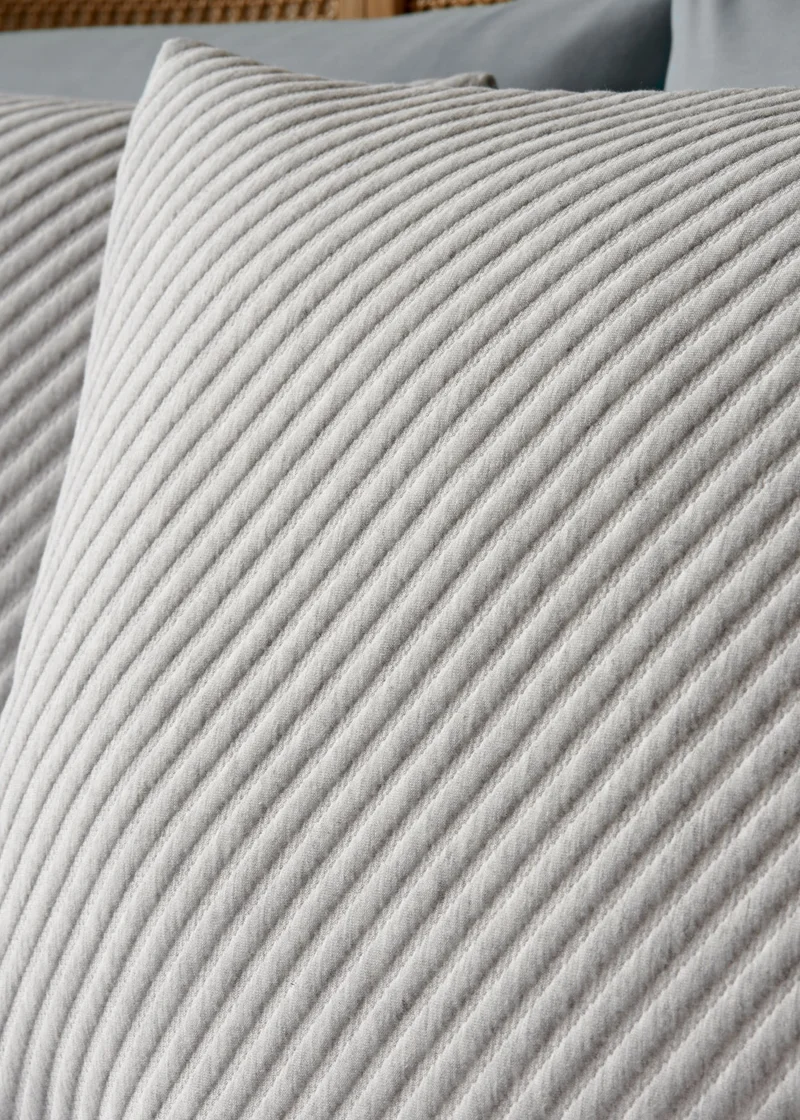 ماتلان Grey Ribbed Duvet Set