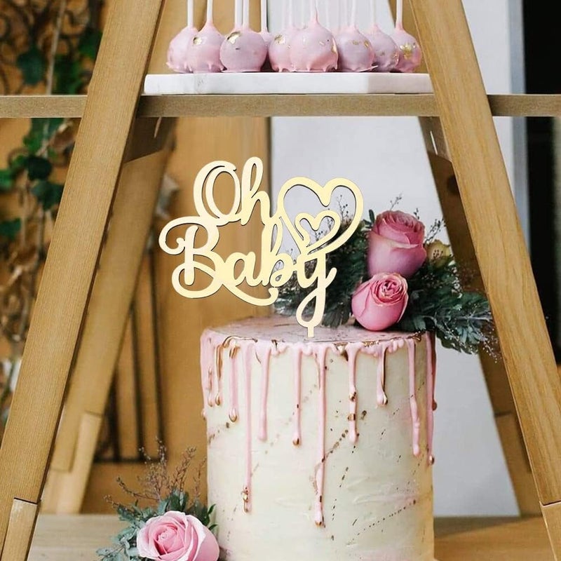 TPGP SABAN Oh Baby Cake Topper for Baby Showers and Birthday Parties - Image 3