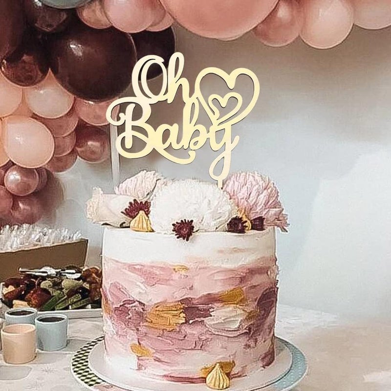 TPGP SABAN Oh Baby Cake Topper for Baby Showers and Birthday Parties - Image 5