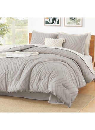 Litanika Comforter Oversized King Size Set Linen  3 Pieces Chevron Tufted Solid Bedding Comforter Sets  Fluffy Bed Set - pzsku/Z07E112EA2F250206CB94Z/45/1749668161/49ee7f6c-3b88-45a0-ae73-53a4f3b328fa