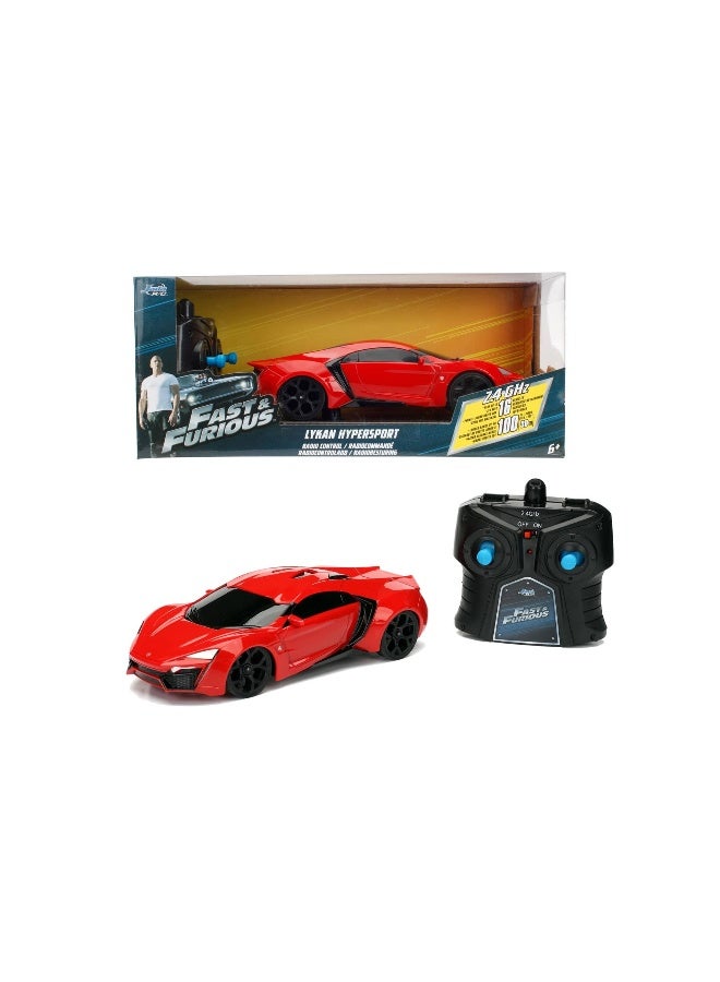 Fast & Furious سيارة التحكم عن بعد فاست آند فيوريوس لايكان هايبرسبورت (1:16، أحمر) - Image 2