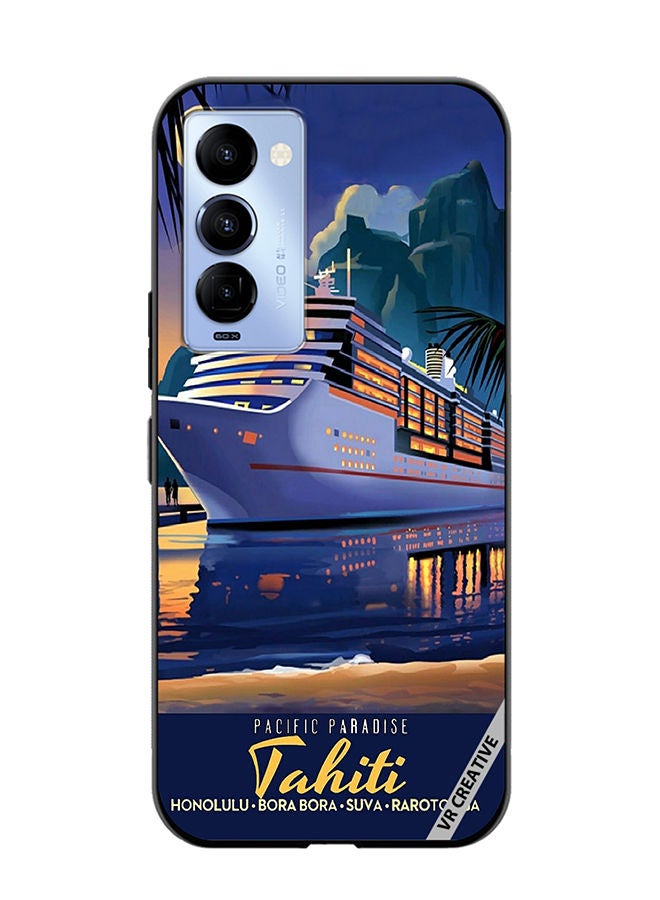 VR CREATIVE Protective Case Cover For Tecno Camon 18/18 P Pacific Paradise Design Multicolour - Image 1