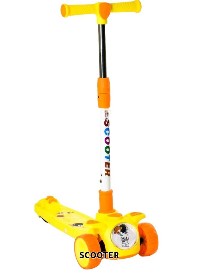 Toy Box 3 Wheel Scooter for Kids Adjustable Handlebars Kick Scooter for Boys and Girls 