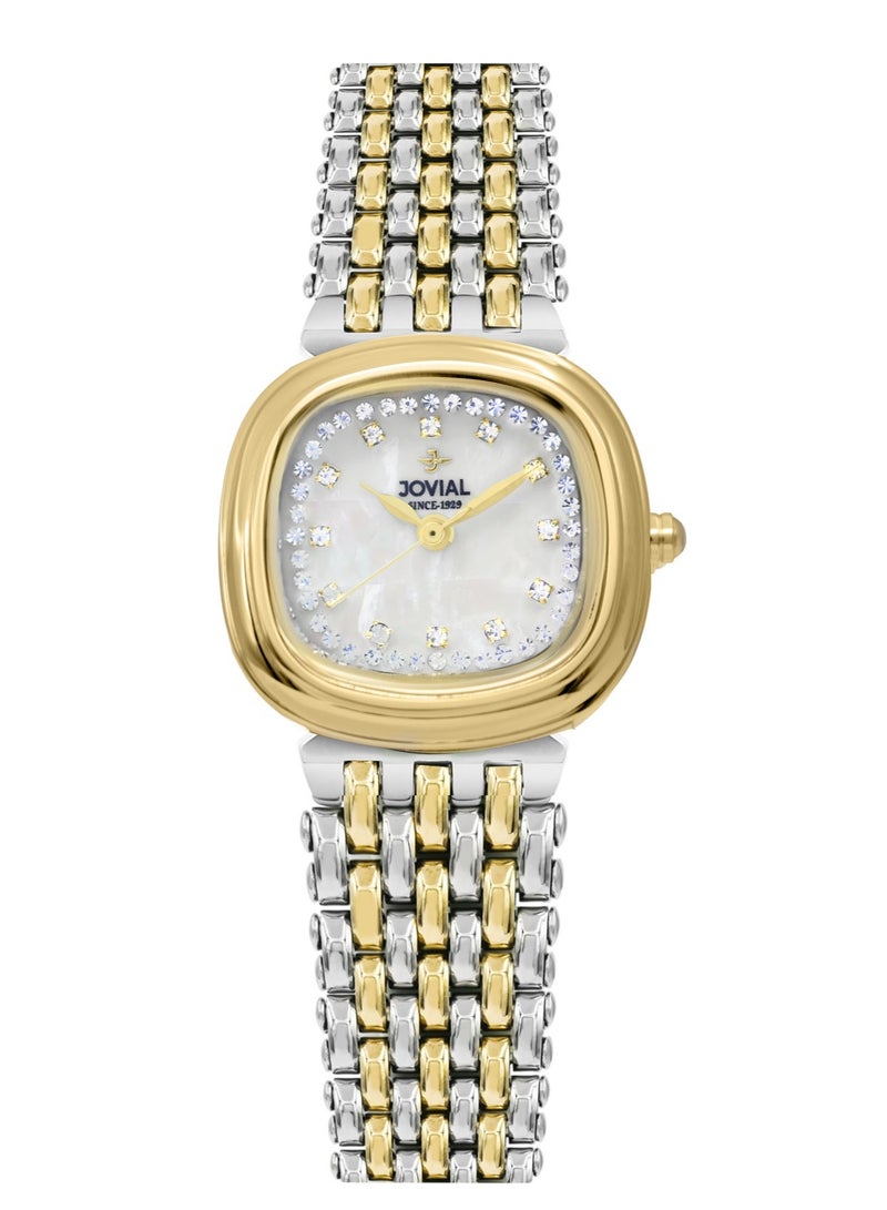 JOVIAL  5025 LTMQ 02 N ,  Fashion Watch,  Stainless steel , 24mm, Grey Dial, Push button Clasp - Image 1