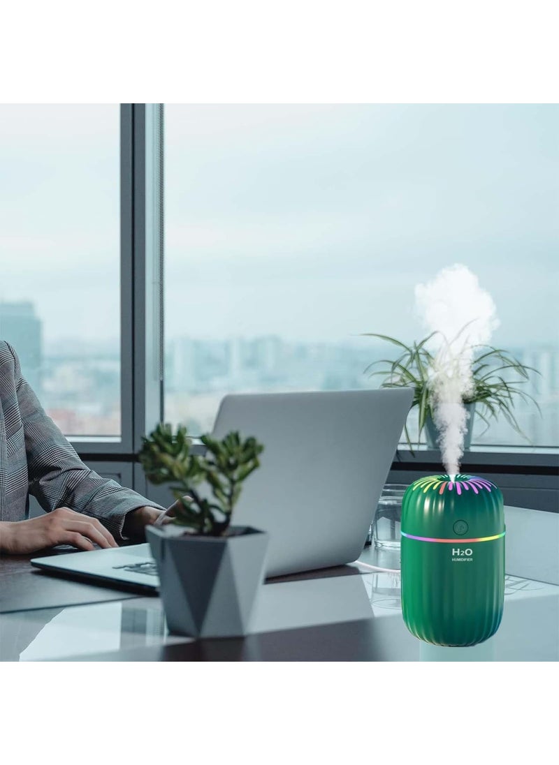 KIRIADA KIRIADA Cool Mist Humidifier for Room MoistureAroma Diffuser Air Humidifier filter Ultrasonic Home Colorful Ambient Lighting usb Essential Oil Electric Essential car office Desktop MultiColour  - Image 1