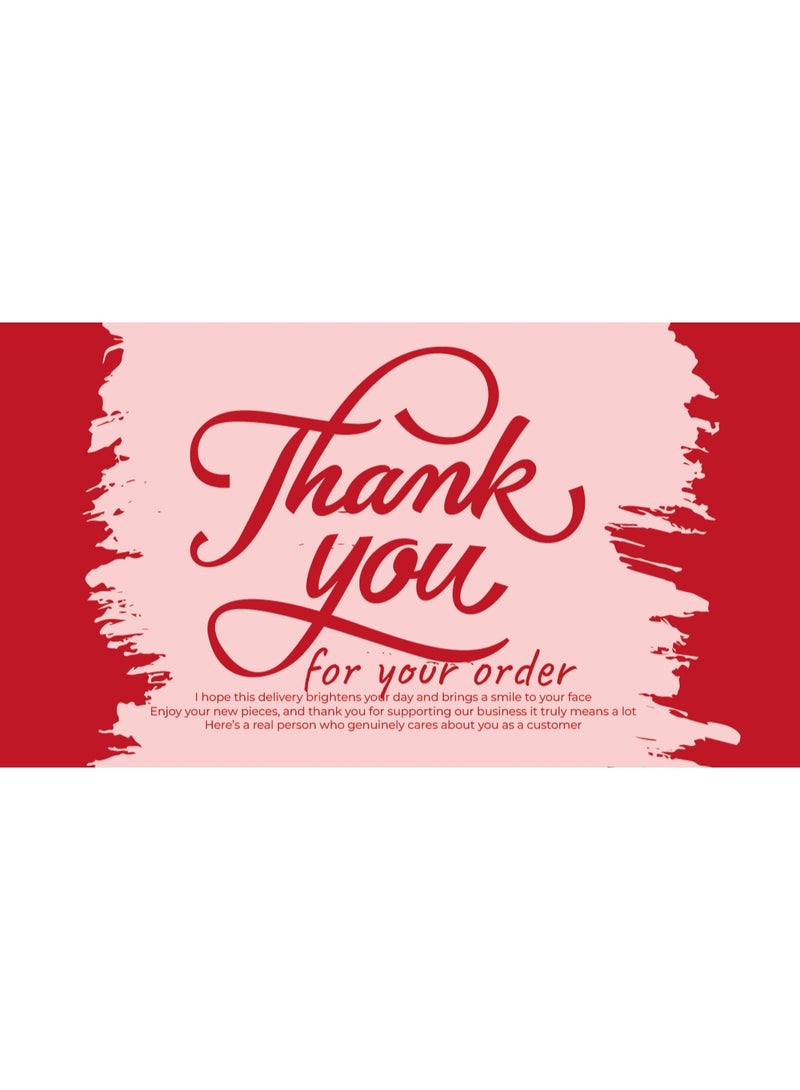 Luxury Thank You Cards Set – 100 Premium Cards – 5×9 cm – High-Quality Finish - Image 1