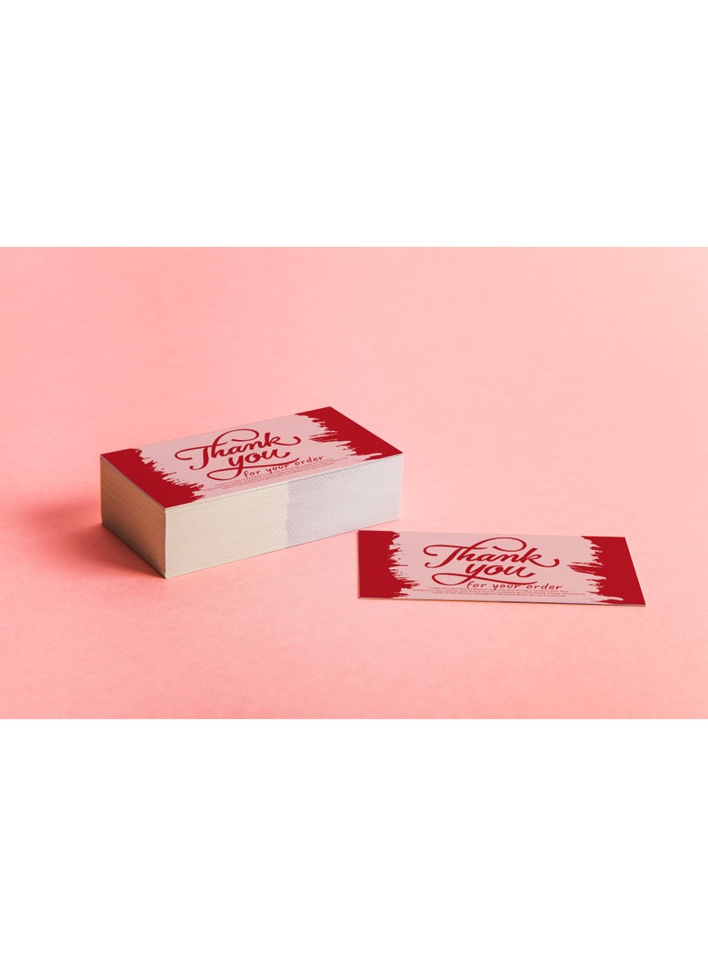 Luxury Thank You Cards Set – 100 Premium Cards – 5×9 cm – High-Quality Finish - Image 2