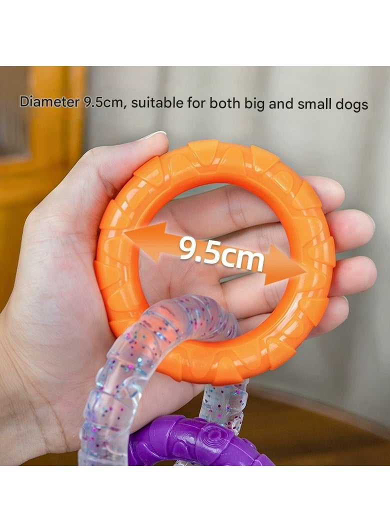 Goolsky Dog Pull - ring Toys: Fun Training and Teeth - grinding Companions for Small and Large Dogs  - Image 2