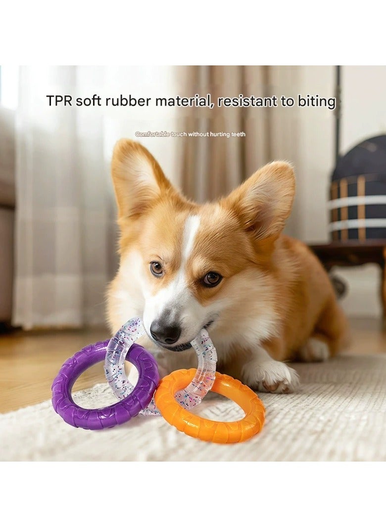 Goolsky Dog Pull - ring Toys: Fun Training and Teeth - grinding Companions for Small and Large Dogs  - Image 3