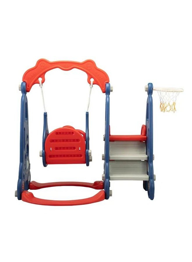 JSAITOYS Kids Car Theme Swing Slide Set Multifunctional Plastic Toy Indoor Playground - Image 4