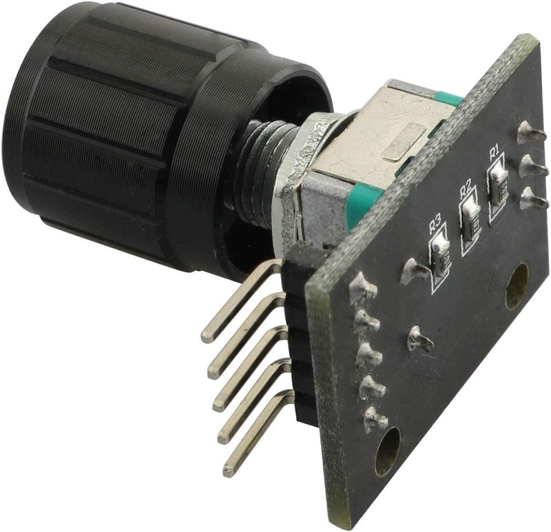 RLECS 2pcs Encoder Module Brick Sensor clickable Switch 360 Degree Rotary KY-040 with Knob Cap for Arduino - Image 5