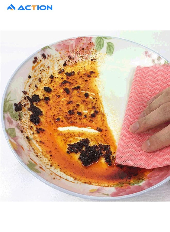 ACTION 3 Rolls Reusable Household Kitchen Towels Disposable Cleaning Cloth Dish Cloth Dish Towels Dish Rags Reusable Kitchen Papper Towels - Image 5