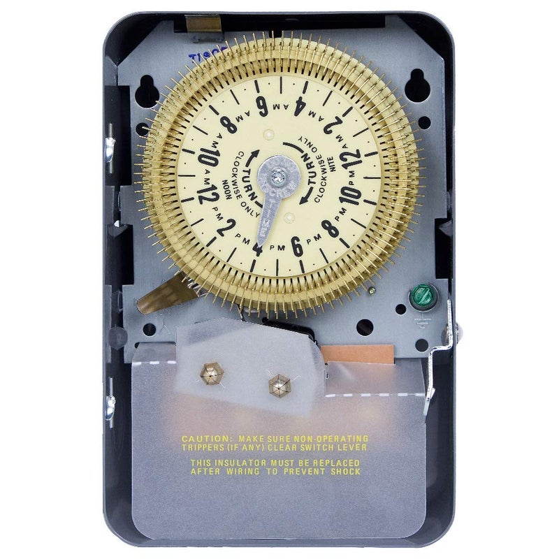 Intermatic Intermatic T1905 SPDT 24 Hour 125-Volt Time Switch with 3R Indoor Steel Enclosure, Color 