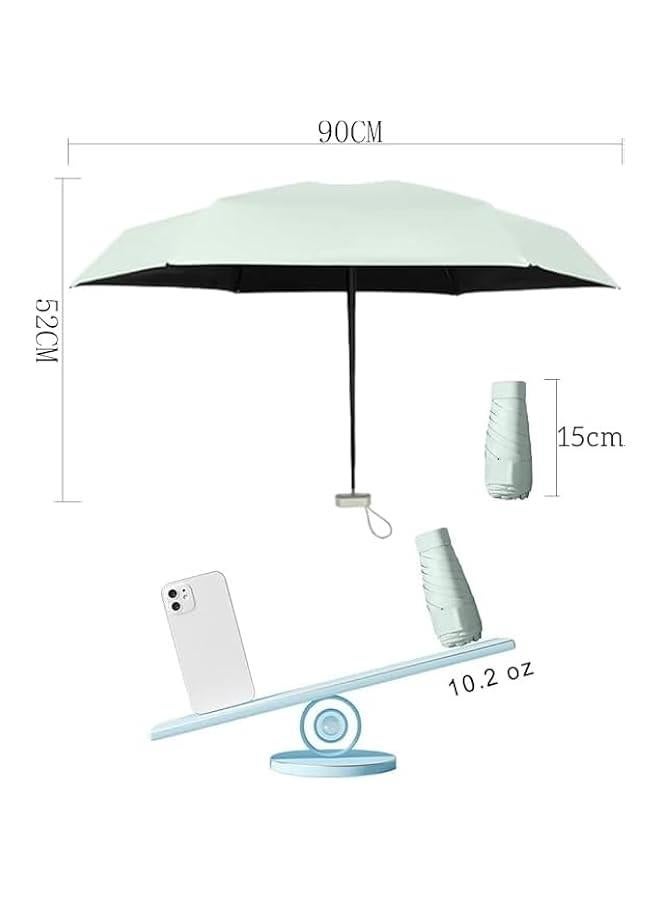 HOOKOR Small Sun Protection Umbrella,UPF 50+, Mini Travel Umbrella UV Protection Sun 99%,Sunscreen Sun Umbrella Women's Sun and Rain dual-use Folding umbrella - Image 2