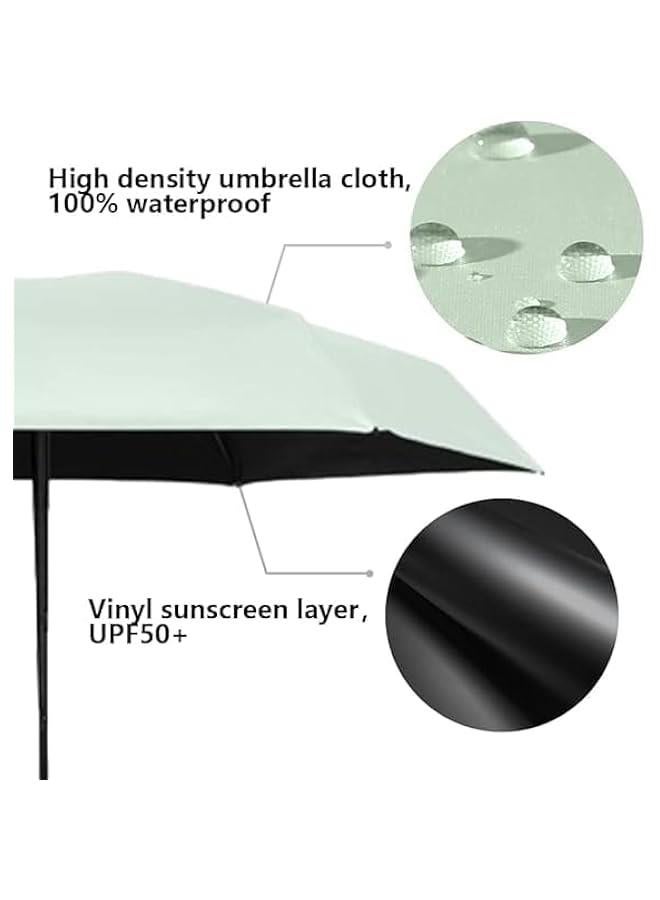 HOOKOR Small Sun Protection Umbrella,UPF 50+, Mini Travel Umbrella UV Protection Sun 99%,Sunscreen Sun Umbrella Women's Sun and Rain dual-use Folding umbrella - Image 3