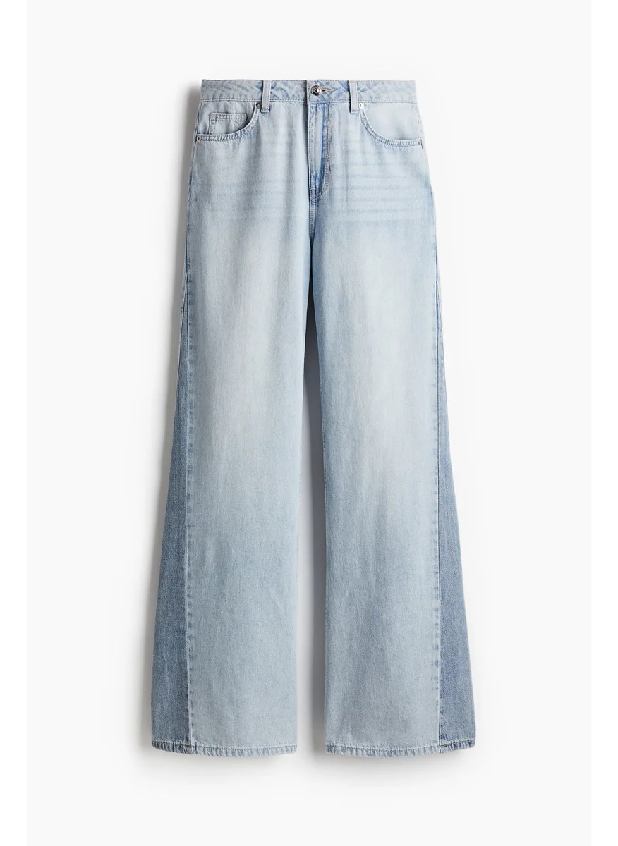 H&M Feather Soft Flared Ultra High Jeans