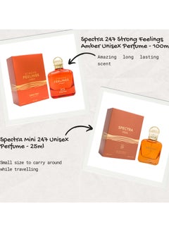 Spectra Pocket 247 Strong Feelings Amber EDP Unisex Perfume - 18ml  - Image 4