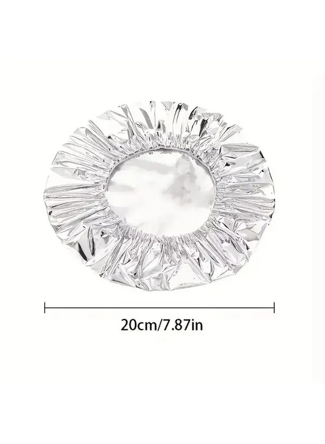 30 Pcs Reusable Aluminum Foil Wrap Heavy Duty Heat Retention Insect Dust Proof Lid for Bowls Plates Dishes - Image 2