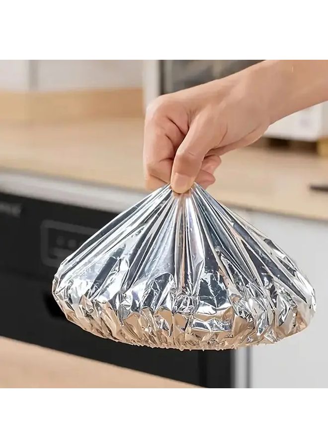 30 Pcs Reusable Aluminum Foil Wrap Heavy Duty Heat Retention Insect Dust Proof Lid for Bowls Plates Dishes - Image 3