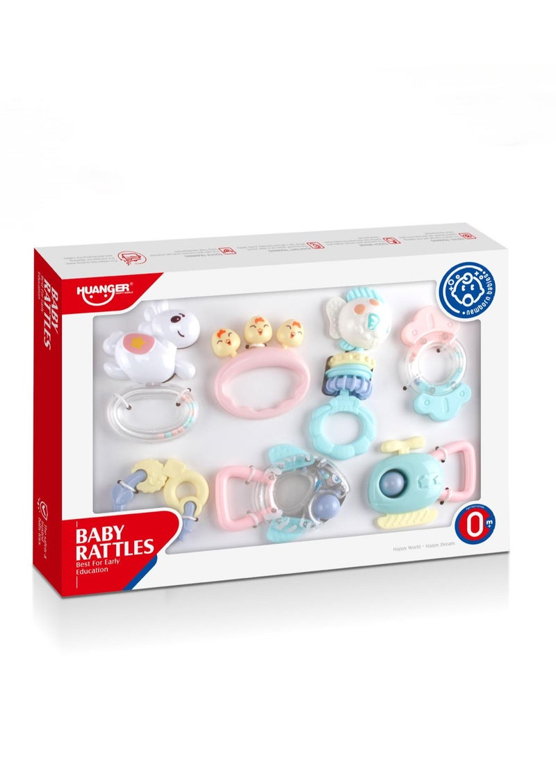 هوانجر مجموعة هوانجر للطفل، ألعاب التعلم المبكر التعليمية مع نسيج وألوان متعددة، 0 + أشهر
