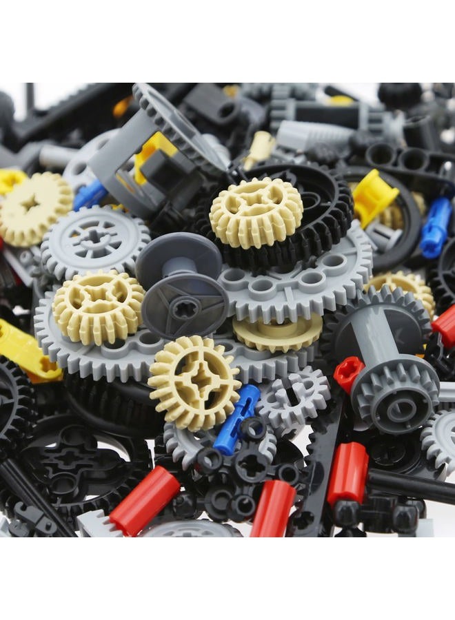 2 lbs Technic blocks Parts, compatible with LEGO TECHNIC, for technical car STEM SPEED MOC DIY (random Model，Random color)