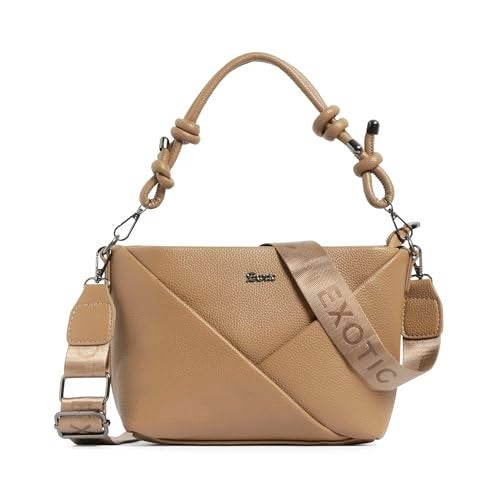 EXOTIC Premium® Unique Shape Texture Design Sling Bag (BROWN) - Image 1
