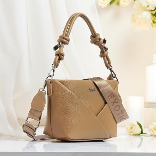 EXOTIC Premium® Unique Shape Texture Design Sling Bag (BROWN) - Image 2
