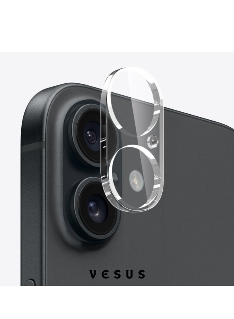 vesus For iphone 16 Plus Case,Clear Cover with 1Pcs Screen Protector 1Pcs Lens Protector,Cleaning Kit,Shockproof Case Military Grade Protection Bumper Case Cover for iPhone 16 Plus(Transparent) - Image 2
