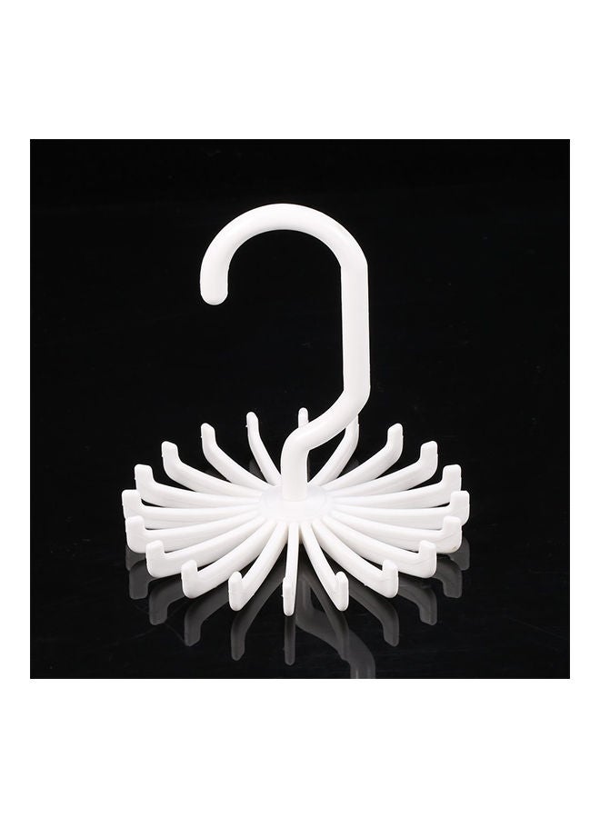 NIBEMINENT Rotating And Adjustable Tie Hanger White 11 x 1centimeter - Image 1
