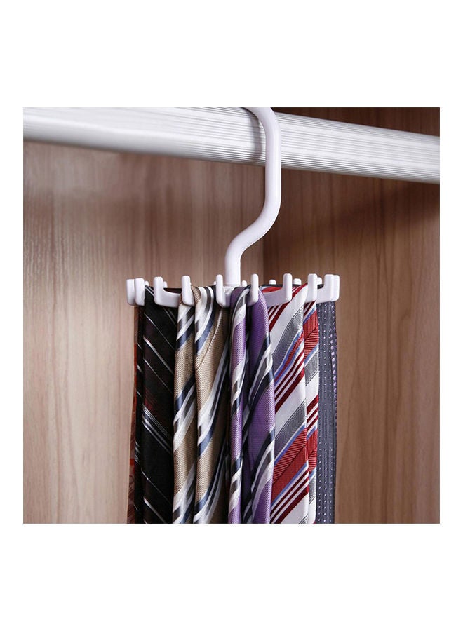 NIBEMINENT Rotating And Adjustable Tie Hanger White 11 x 1centimeter - Image 4