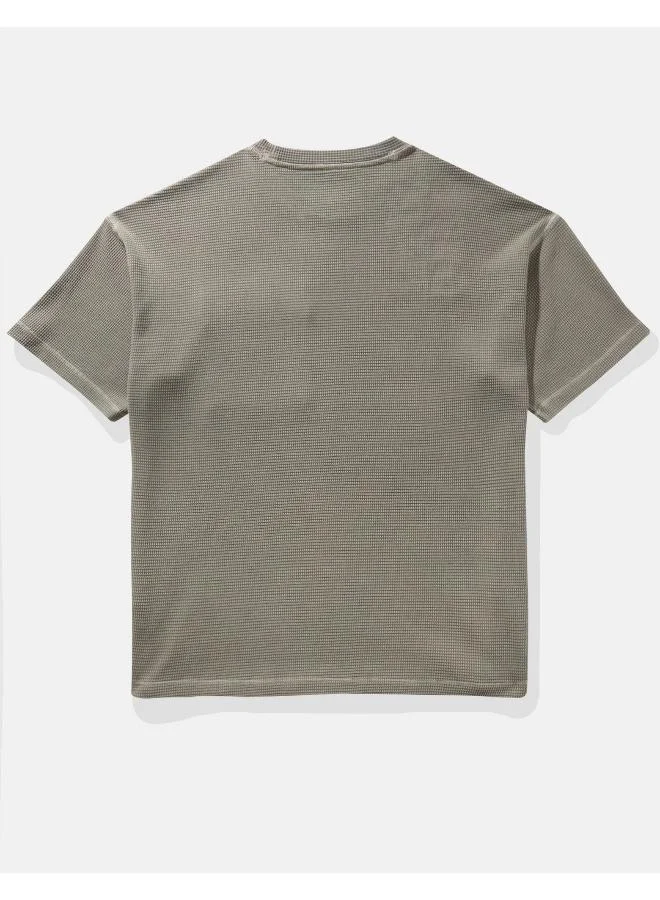 American Eagle AE Utility Oversized Waffle Tee