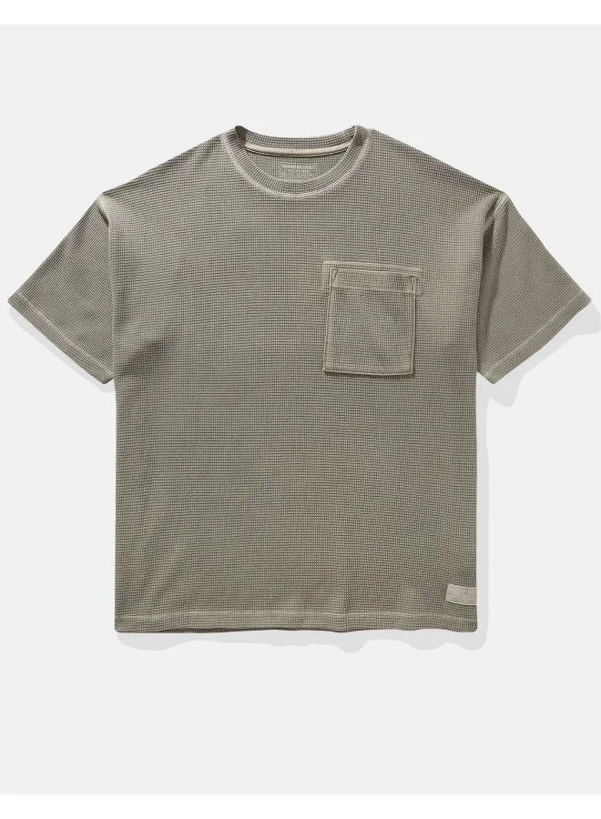 American Eagle AE Utility Oversized Waffle Tee