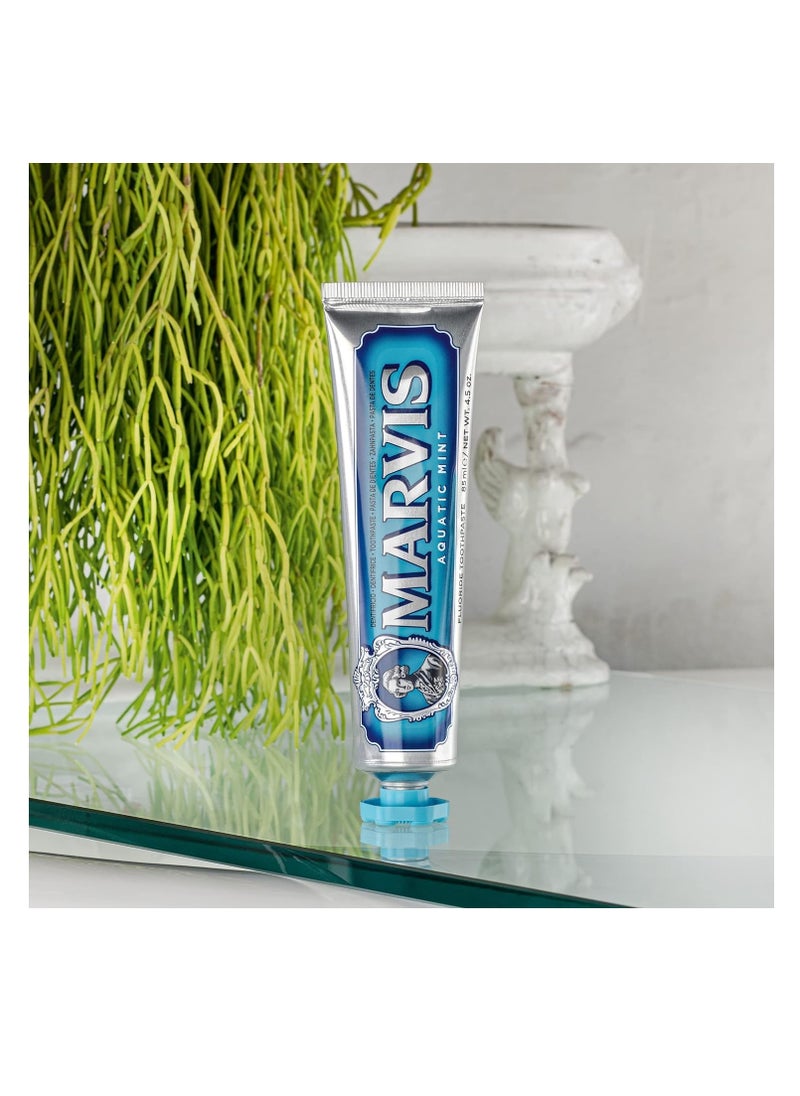 Marvis Marvis Aquatic Mint 85 ml And Marvis Whitening Toothpaste Mint 85ml  - Image 3