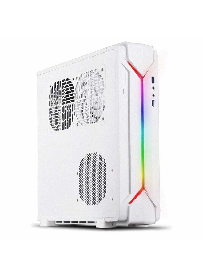 SilverStone Technology Slim Computer Case for Mini-Itx Motherboards with Integrated Addressable RGB Lighting SST-RVZ03BW-ARGB - Image 1