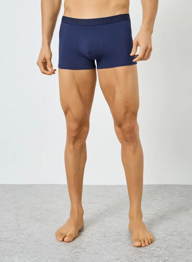 Men Solid Cotton Trunks