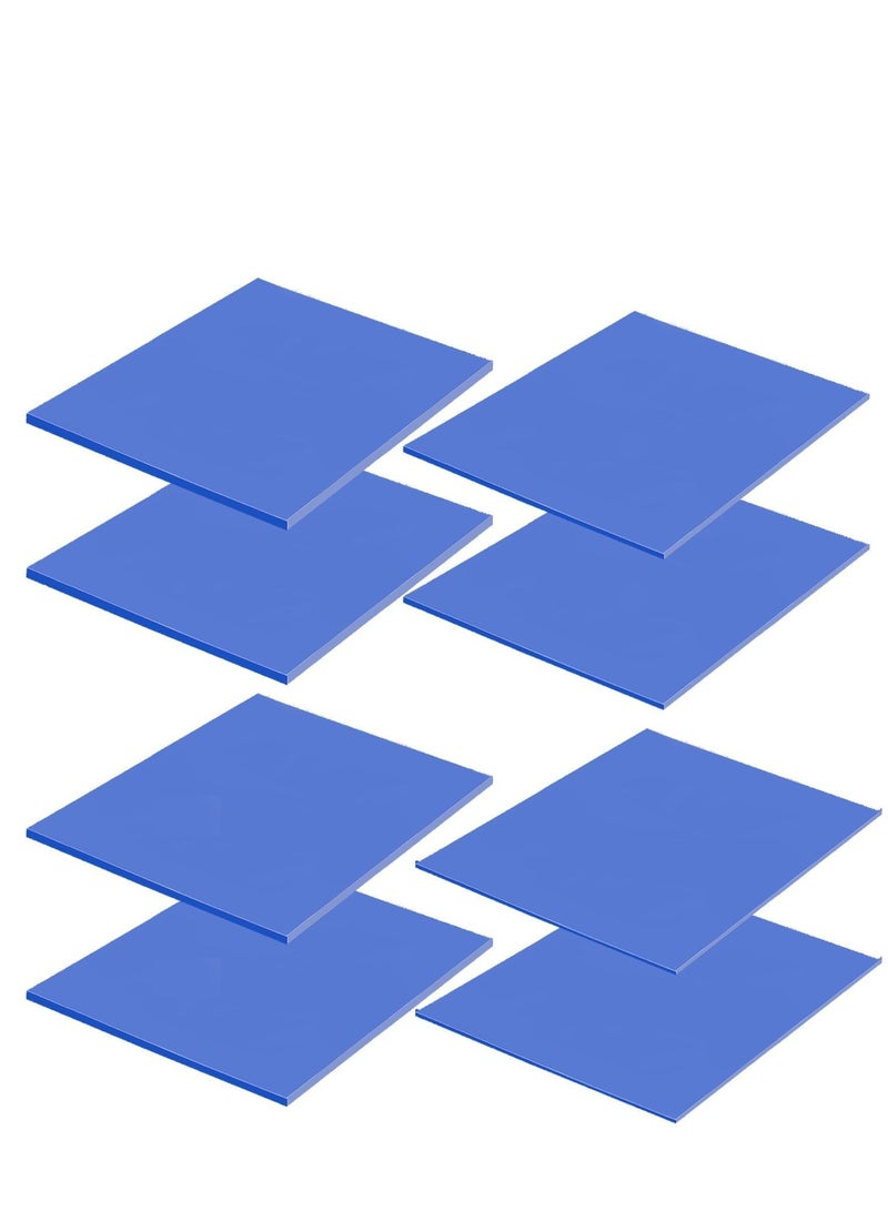 KASTWAVE 8 Pack Thermal Pad 100x100mm 0.5mm 1mm 1.5mm 2mm Highly Efficient Thermal Conductivity 6.0 W/mK Heat Resistant Silicone Thermal Pads for Laptop Heatsink CPU GPU SSD IC LED Cooler - Image 1