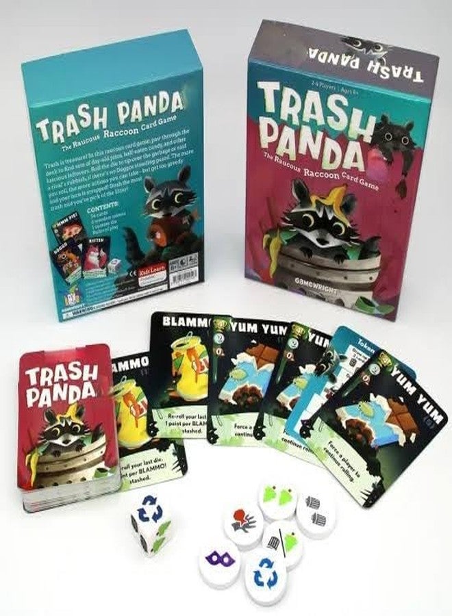Cojuz Trash Panda Card Game: Fun Family Strategy Game for Kids & Adults, 2-4 Players, Ages 8+ - Image 2