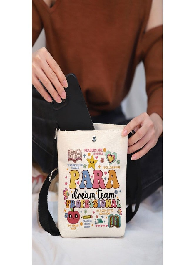 MAOFAED Paraprofessional Gift， Teacher Aide Gift， Para Appreciation Gift， Paraprofessional Dream Team Crossbody Bag (dream team paraXK) - Image 5