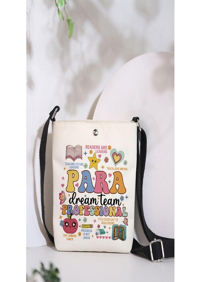 MAOFAED Paraprofessional Gift， Teacher Aide Gift， Para Appreciation Gift， Paraprofessional Dream Team Crossbody Bag (dream team paraXK) - Image 3