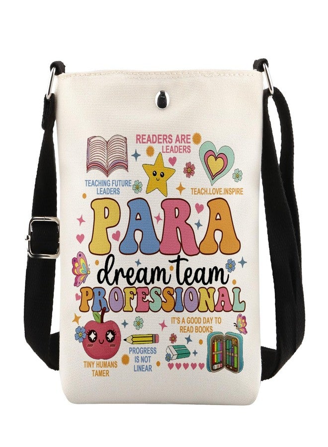 MAOFAED Paraprofessional Gift， Teacher Aide Gift， Para Appreciation Gift， Paraprofessional Dream Team Crossbody Bag (dream team paraXK) - Image 1