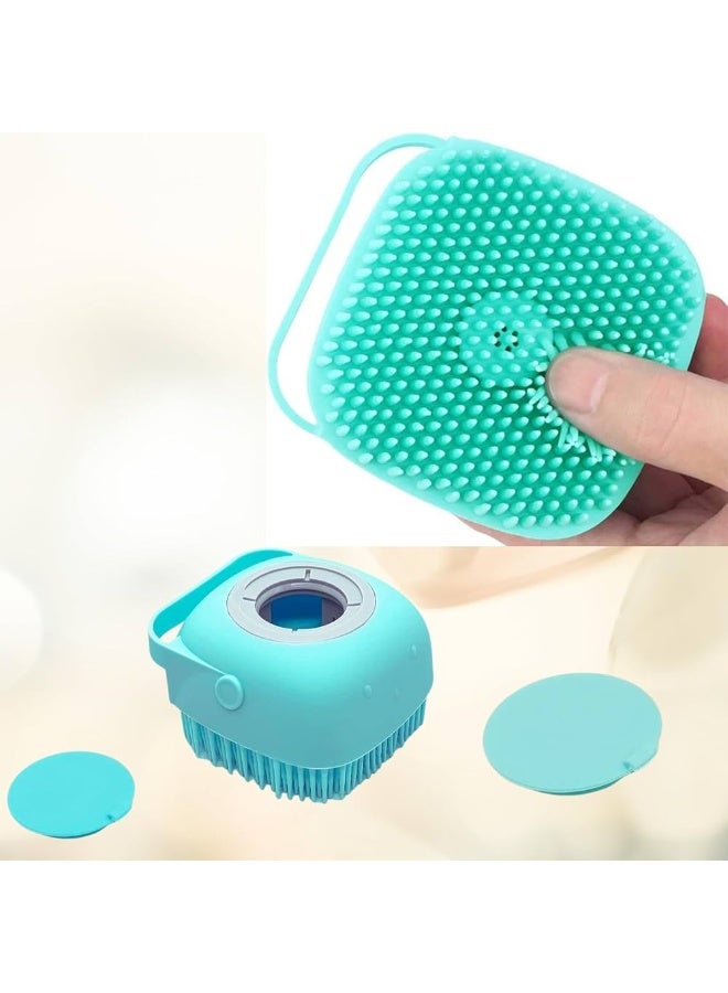 Silicone Body Brush Shower Scrubber With Shower Gel Dispenser Function Soft Bath Massage Exfoliating Cleaning - Image 3