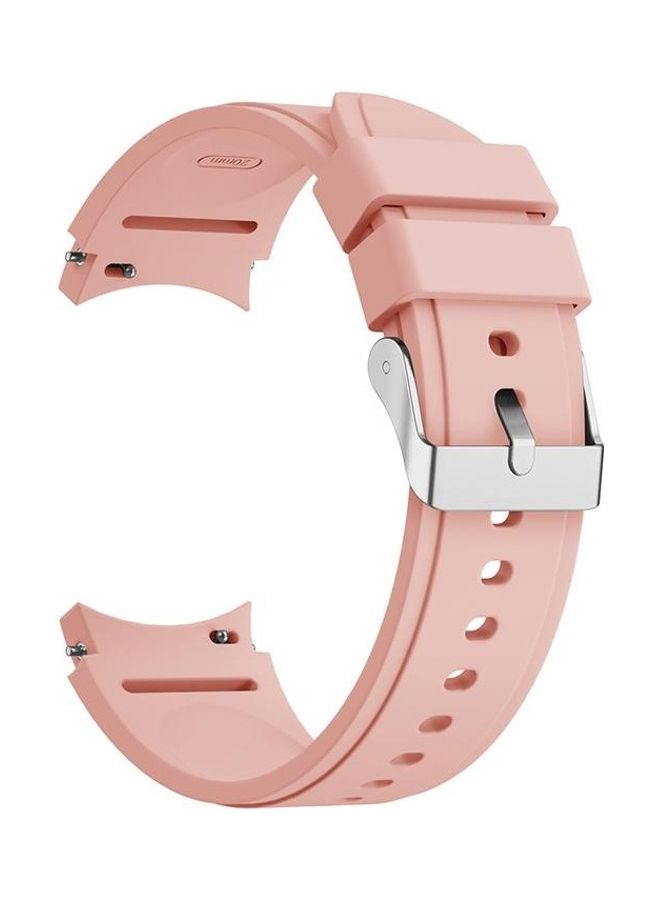 NIBEMINENT Silicone Replacement Strap Watchband For Samsung Galaxy Watch4 Classic 42mm Pink - Image 1