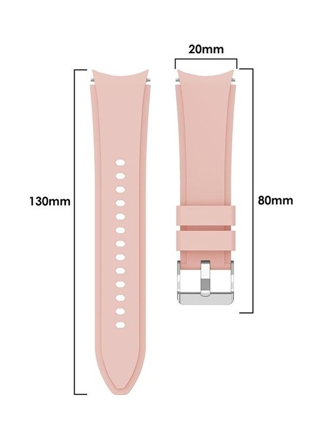 NIBEMINENT Silicone Replacement Strap Watchband For Samsung Galaxy Watch4 Classic 42mm Pink - Image 3