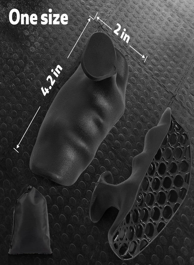 Peeruka® Weight Lifting Grip for Men - Lifting Hook Straps for Gym Deadlifiting | Gym Gloves for Men Women Anti Slip Grip | Dumbbell Barbell Grip (Black) - Image 2