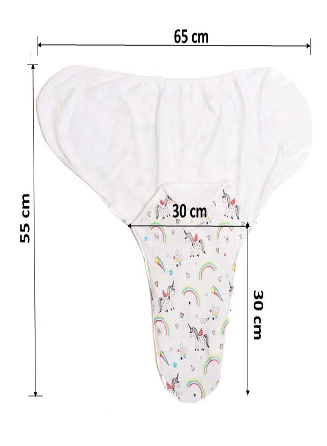 PEUBUD ® Pure Cotton Cocoon Soft Swaddle /Wrap/Sleeping Bag/Wrapper Envelope Winter Sleepsack for Newborn Babies (0-3 Months) (Pack of 1) - Image 4