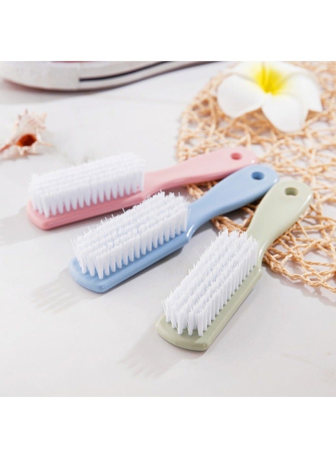 HAVFUN 3Pcs Scrub Brush With Handle Household Cleaning Tool For Leather Cleaning Shoes Boot Clothes（Random color*3PCs） - Image 1