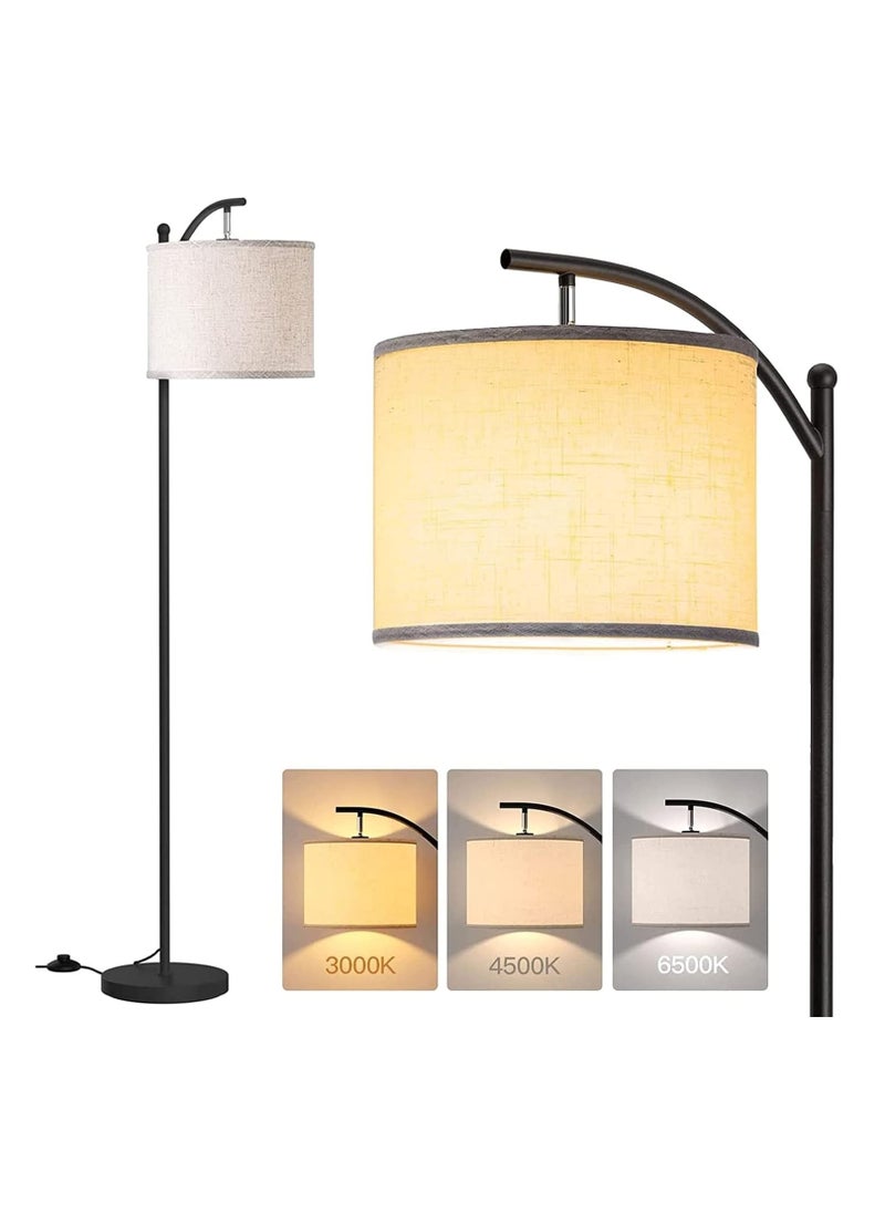 Joshberg Floor Lamp with 3 Color Temperatures Modern Standing lamp with Foot Switch for Living Room Bedroom Black 72.5x11 inch  - Image 1